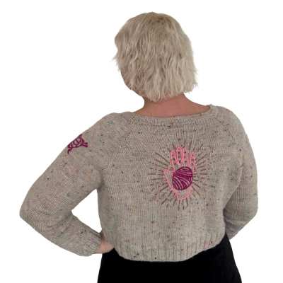 Tutorial: Embroider your knits.